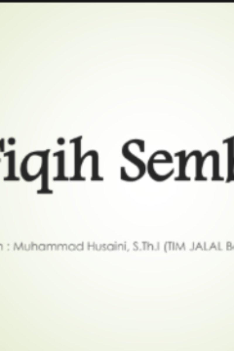 Fiqih Sembelih
